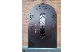 Арочная дверь с элементами ковки, размер 240х146, г.Сасово